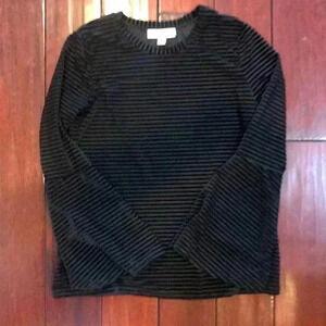 Michael kors black velvet shirt medium
